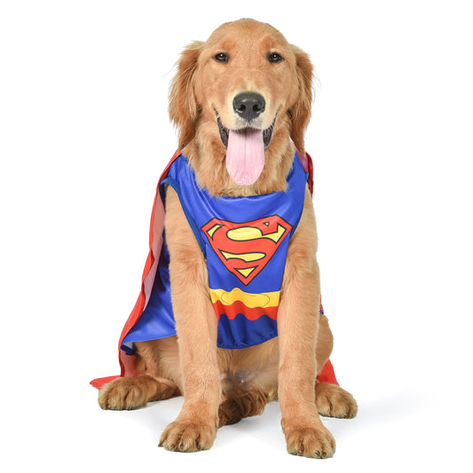 DC Comics Superhero Superman Halloween Dog Costume