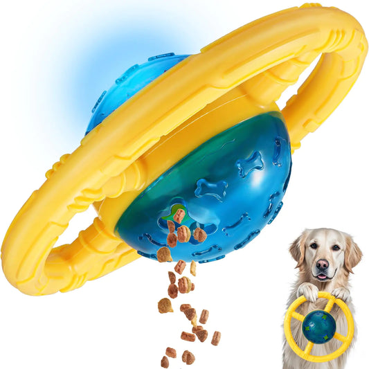 Indestructible steering wheel, treat dispensing Dog Toys for Aggressive Chewers